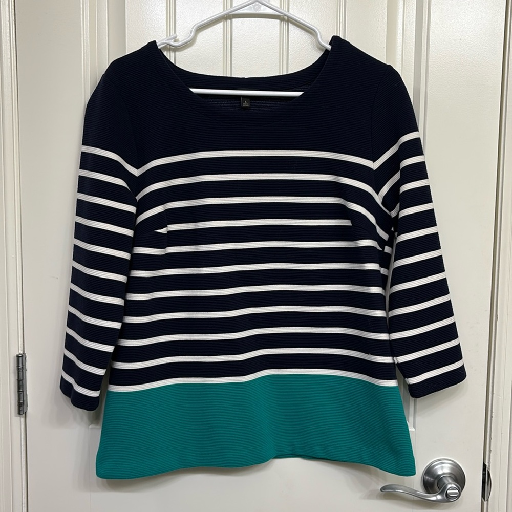 Talbots Striped Top Size Large